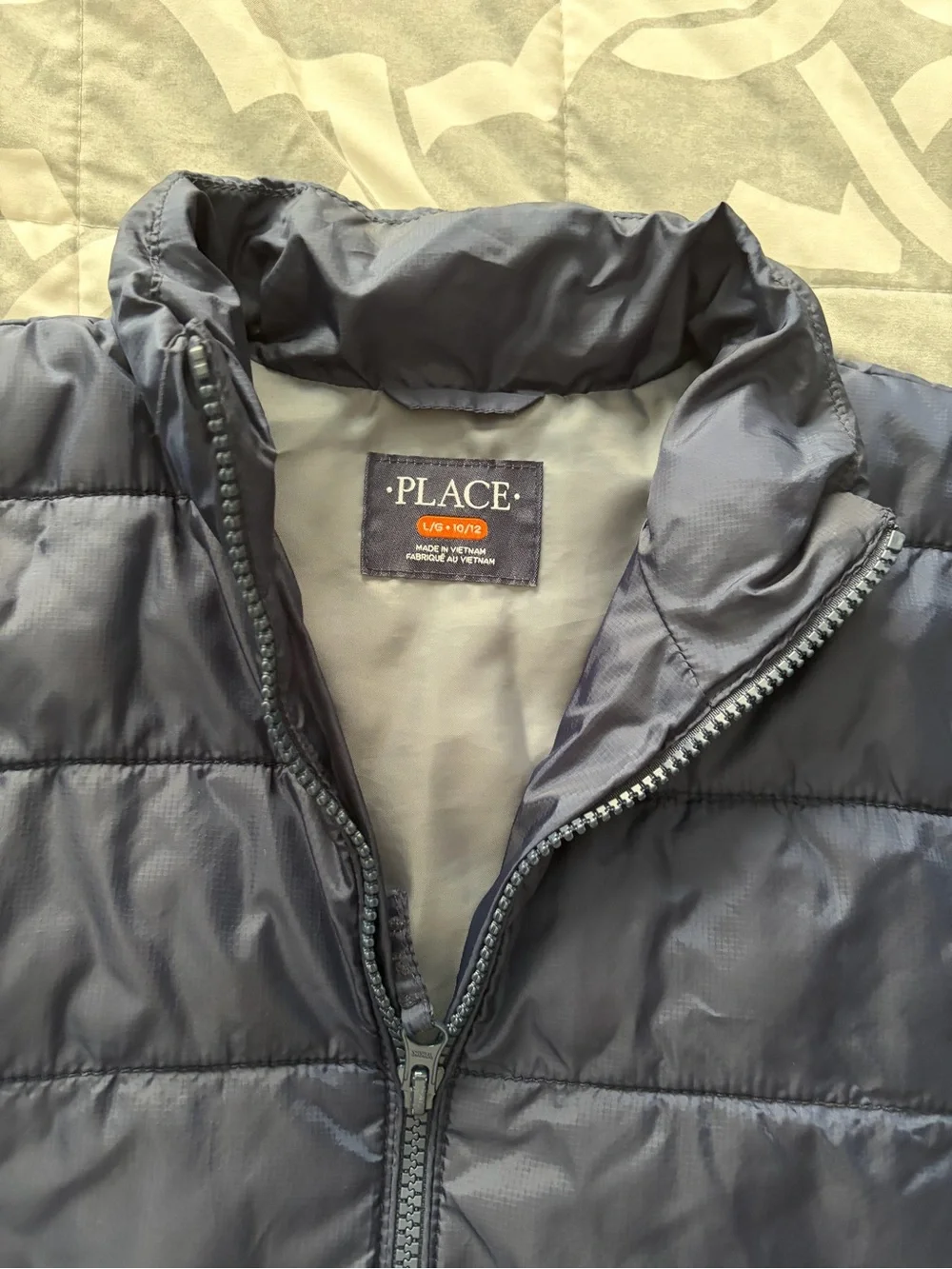 The Children's Place Navy Quilted Puffer Jacket